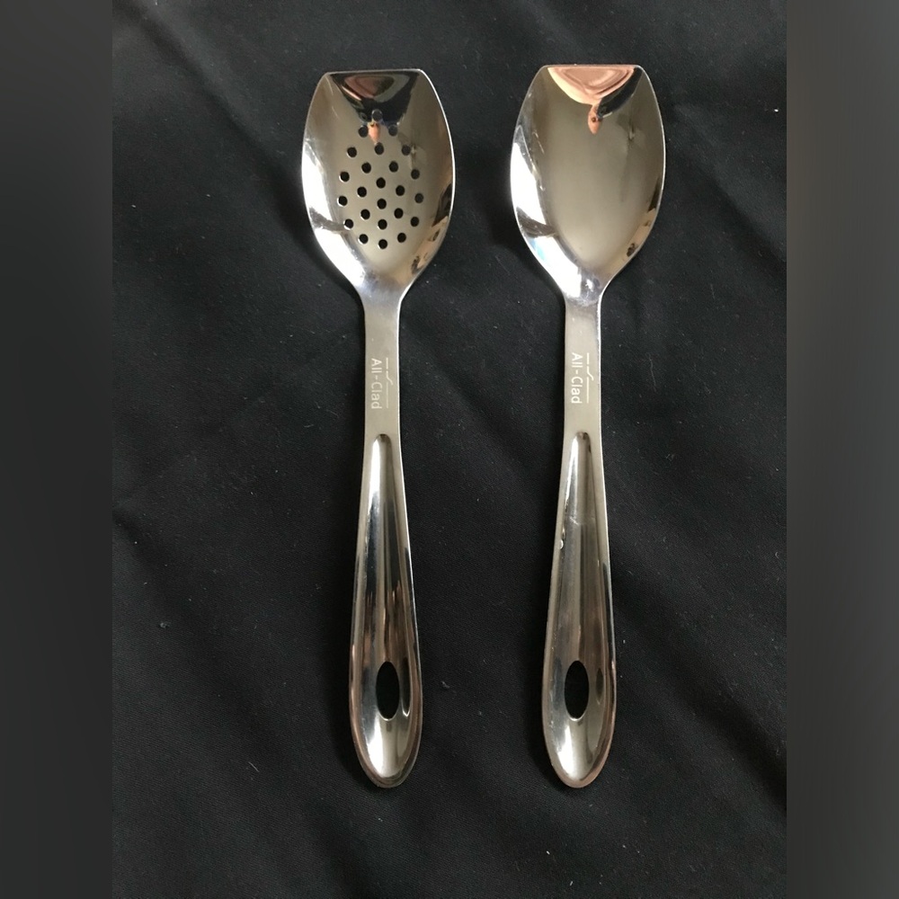 All-Clad Stainless Steel Serving Spoons - Set of 2